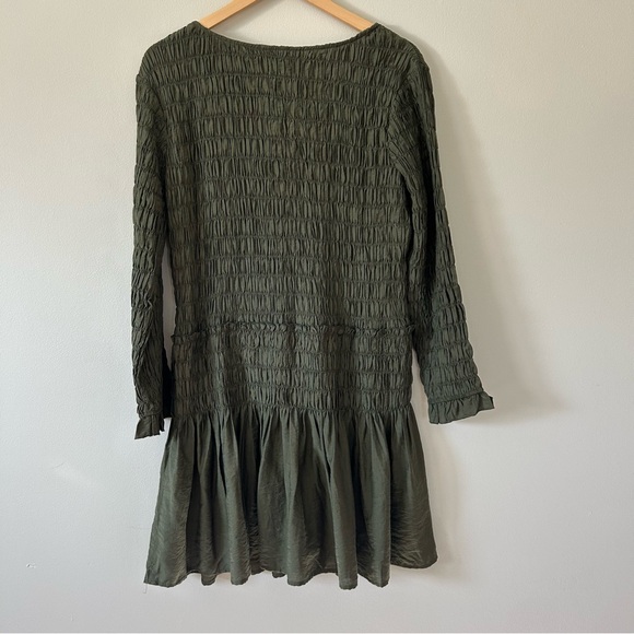 Olive Long Sleeve Tunic Top size XL - Picture 5 of 8
